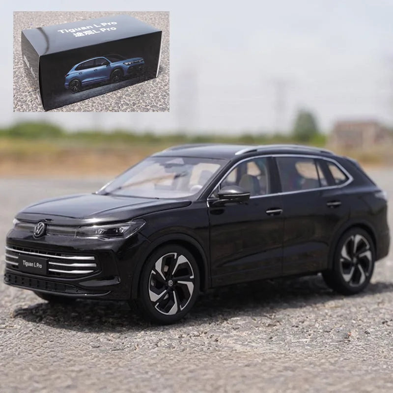 High Quality 1:18 VW Tiguan L PRO SUV Alloy Car Mode for Collection Kids Gifts Decoration Display