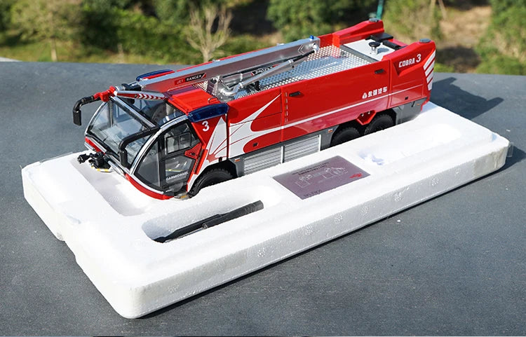 High Quality 1:43 Yongqiang CARMICHAEL COBRA3 Cobra, Alloy Main Foam Fire Truck Model Miniature for Gift