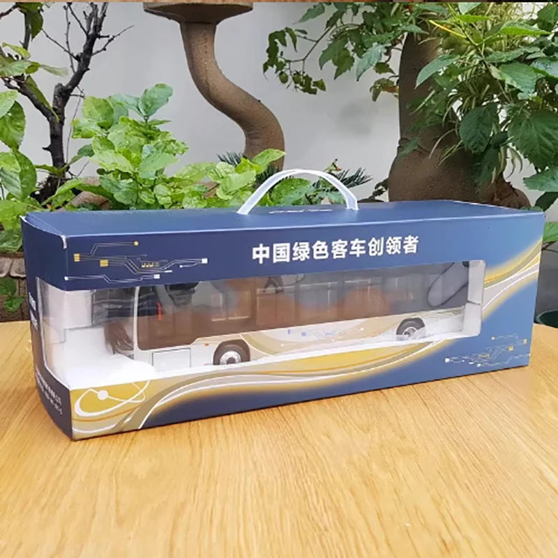 1:36 Foton AUV BJ6129EVCA Diecast Electric City Bus Model, Alloy Electric Transit Bus Model for Gift, Collectibles, Ornaments