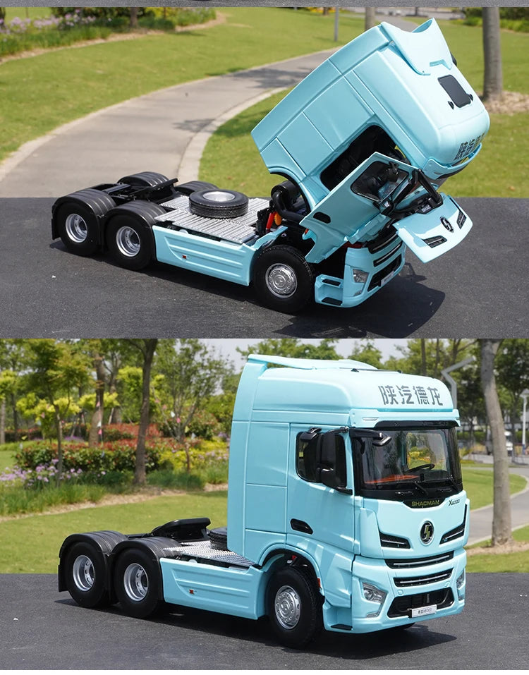 Original Factory 1:24 SHACMAN X6000 Tractor Truck Model For Gift, Collection, Display
