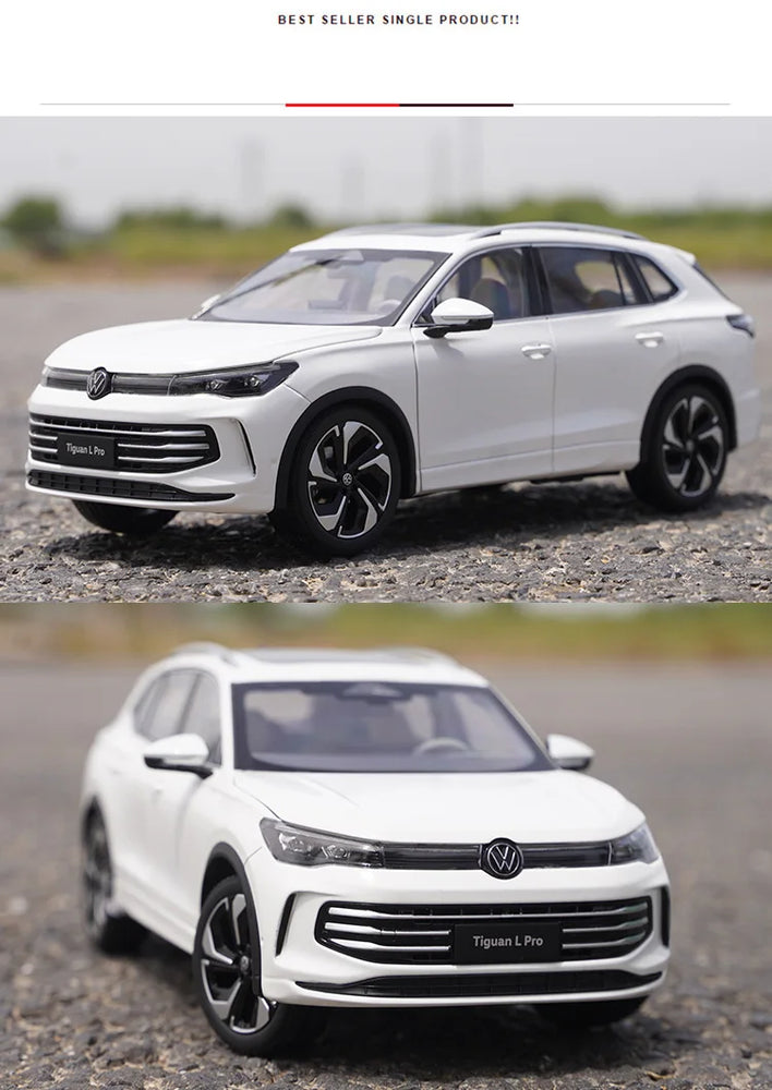 High Quality 1:18 VW Tiguan L PRO SUV Alloy Car Mode for Collection Kids Gifts Decoration Display