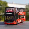 High Quality 1:40 Baycheng Zhongxing Smart Double-Decker Sightseeing Bus Model for Gift, Collection