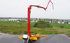 High-Fidelity 1:50 SANY Volvo 62M Diecast Concrete Pump Truck Model - Alloy Volvo Engineering Vehicle with Extendable Boom & Rotating Cabin