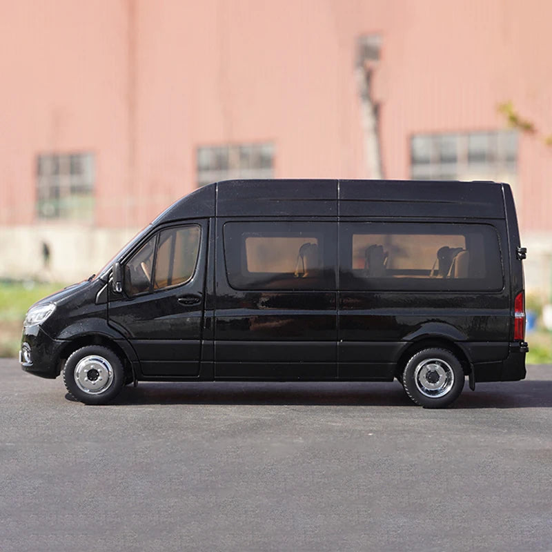 Authentic 1:24 Yutong Tianjun V6 Business Van Miniature–collectible Alloy Commercial Car Model for Gift, Display