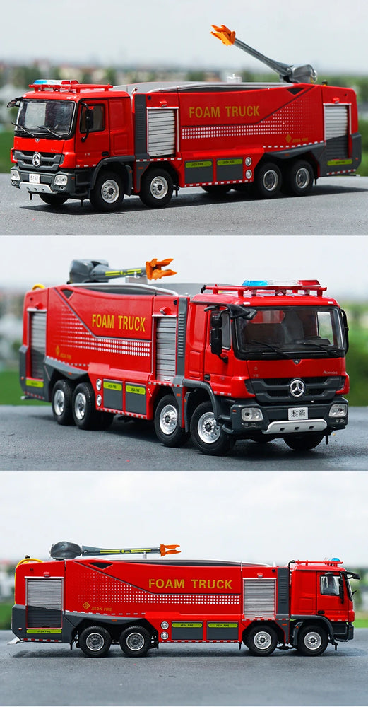 High Quality 1:43 Yongqiang CARMICHAEL COBRA3 Cobra, Alloy Main Foam Fire Truck Model Miniature for Gift