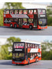 High Quality 1:40 Baycheng Zhongxing Smart Double-Decker Sightseeing Bus Model for Gift, Collection