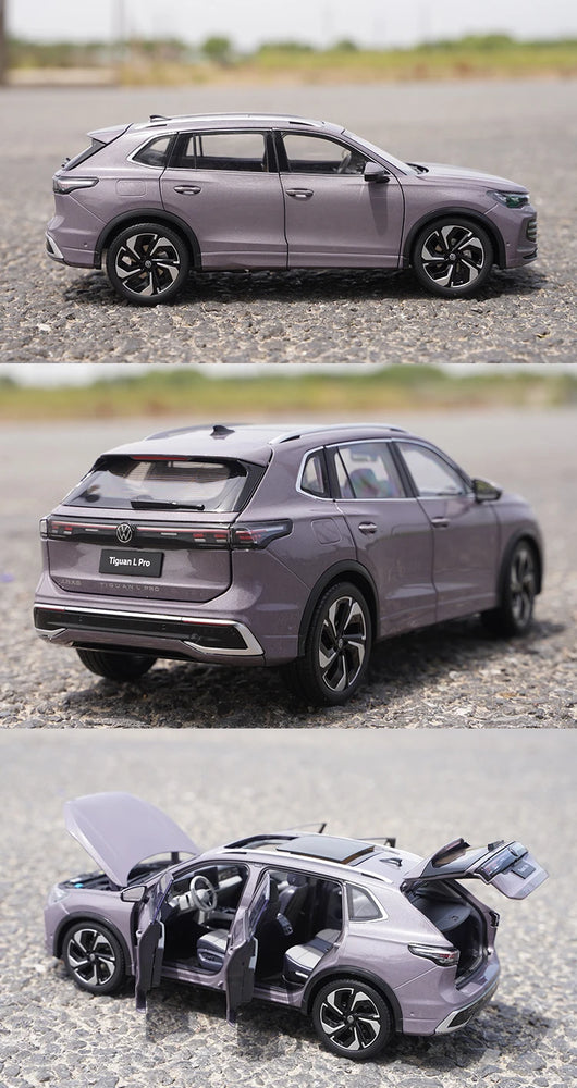 High Quality 1:18 VW Tiguan L PRO SUV Alloy Car Mode for Collection Kids Gifts Decoration Display