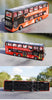 High Quality 1:40 Baycheng Zhongxing Smart Double-Decker Sightseeing Bus Model for Gift, Collection