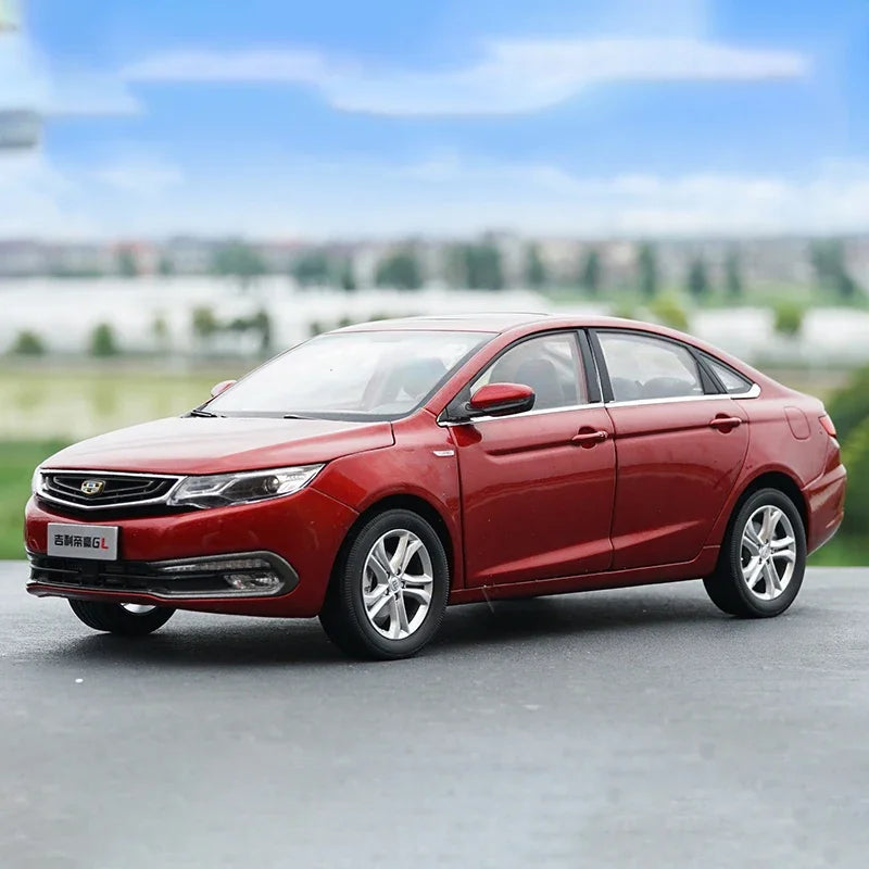 Original Factory 1:18 Geely Emgrand GL Diecast Sedan Model with Alloy Body, Opening Doors, Steering & Suspension