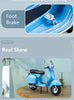 Original 1:10 Vespa 125 Classics Motorcycle Model Alloy Scooter Off Road Autocycle Simulation Collectibles for Gift, Toys