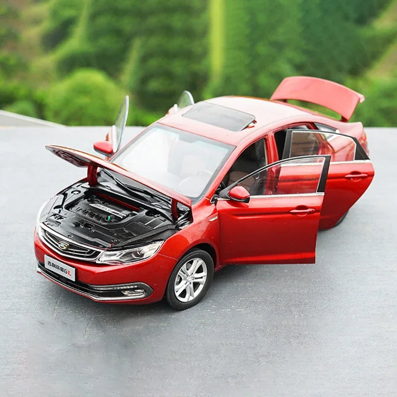 Original Factory 1:18 Geely Emgrand GL Diecast Sedan Model with Alloy Body, Opening Doors, Steering & Suspension