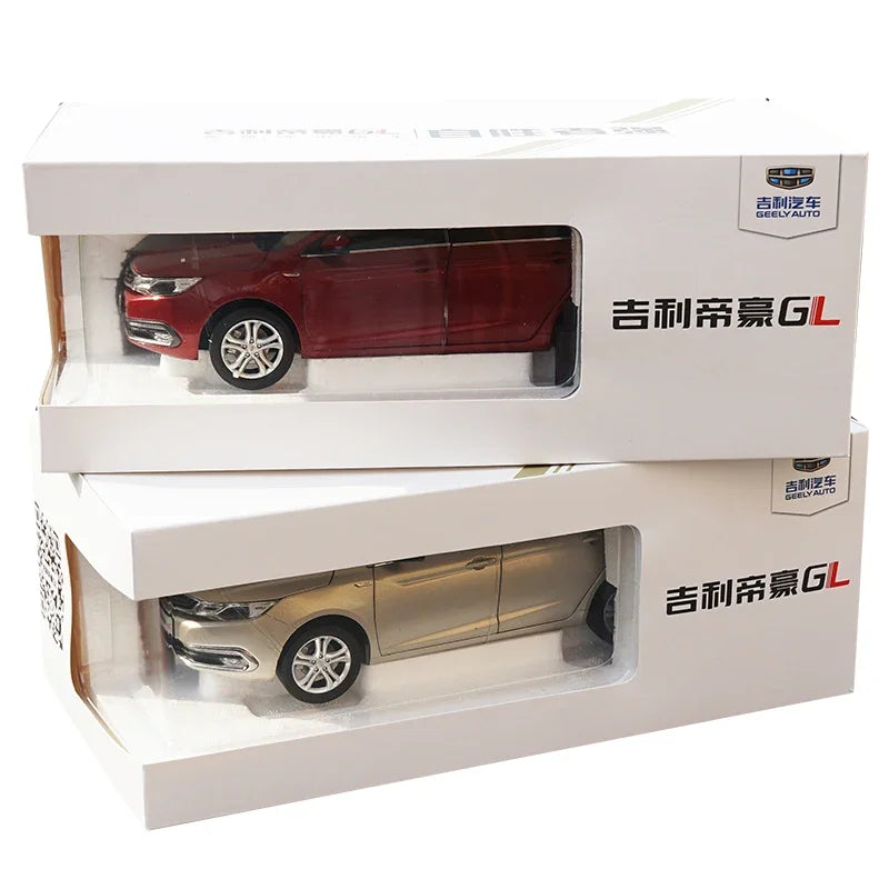 Original Factory 1:18 Geely Emgrand GL Diecast Sedan Model with Alloy Body, Opening Doors, Steering & Suspension