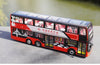 High Quality 1:40 Baycheng Zhongxing Smart Double-Decker Sightseeing Bus Model for Gift, Collection