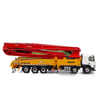 High-Fidelity 1:50 SANY Volvo 62M Diecast Concrete Pump Truck Model - Alloy Volvo Engineering Vehicle with Extendable Boom & Rotating Cabin