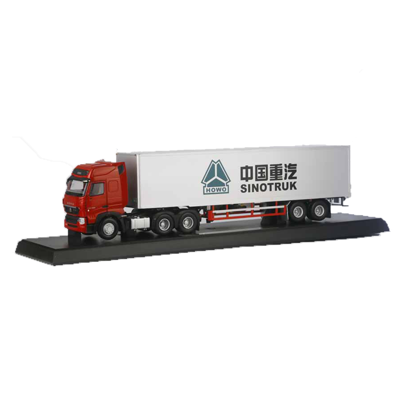 Original Authorized Authentic 1:36 Heavy Truck Howo T7h Truck With Container Die Cast Model toy container truck Model for Christmas gift,collection
