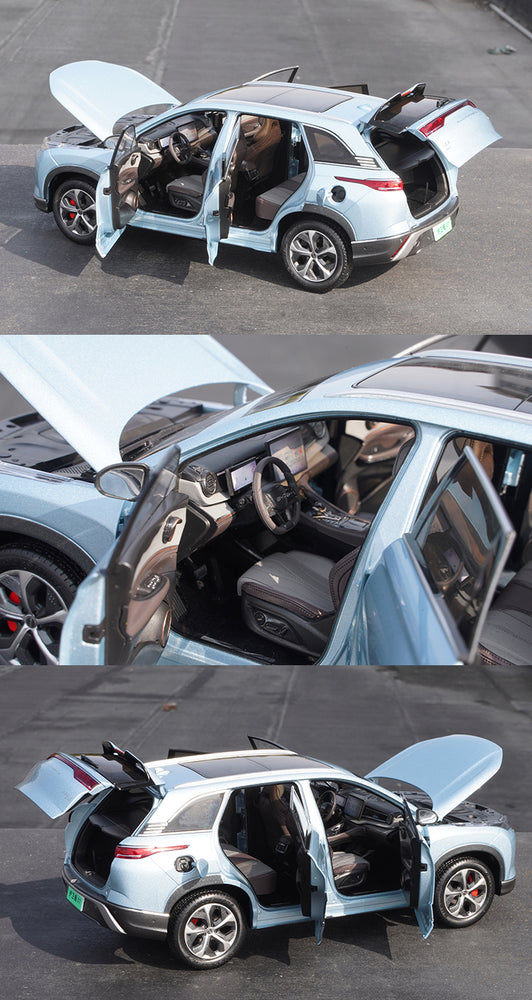 Original factory 1:18 BYD huweijian frigate 07 diecast alloy simulation car model for BYD real car promotion