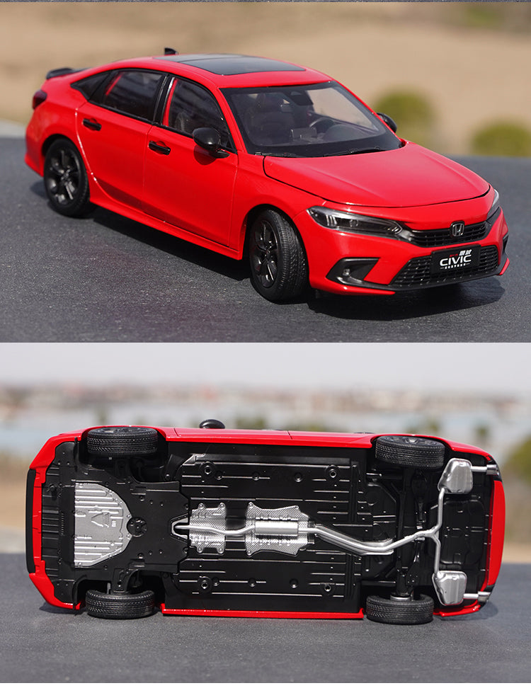 Original factory 1:18 CIVIC model Honda New CIVIC XI 2022 CIVIC alloy car model