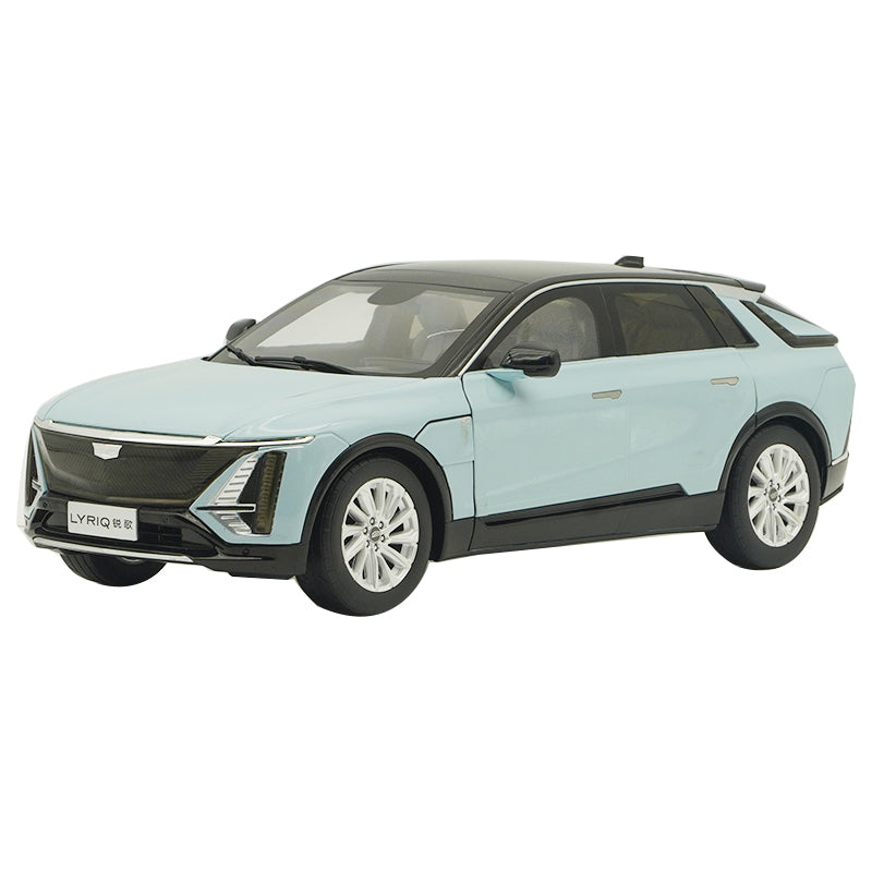 Original factory 1/18 Cadillac LYRIQ diecast scale car model kits SUV electric vehicle alloy car model for  gift