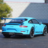 1:18 GTA Porsche 911 GT3 RS Porsche 992 alloy car model diecast blue simulation car model for gift