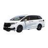 Original factory 1:18 HONDA ODYSSEY hybrid 2022 diecast white/silver classic MPV car model for birthday gift