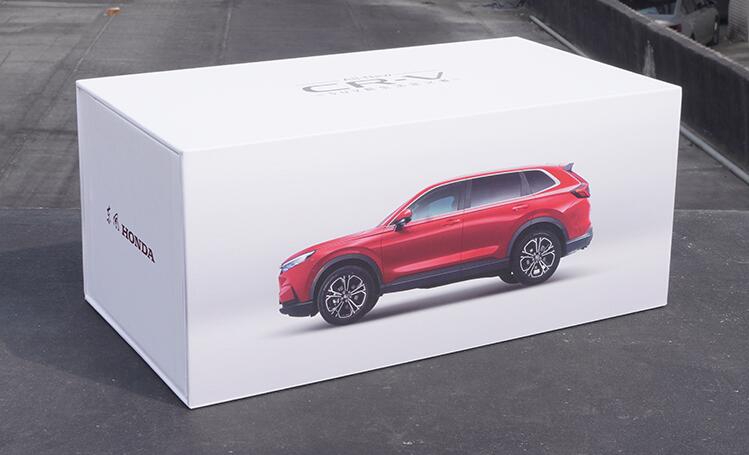 Original factory 1:18 Honda CRV model 2023 new CR-V SUV alloy car model for gift, collection