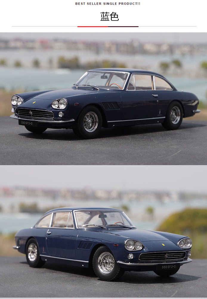 Original high classic 1:18 KK Ferrari 330 GT 2+2 1964 alloy simulation car model for gift, coolection