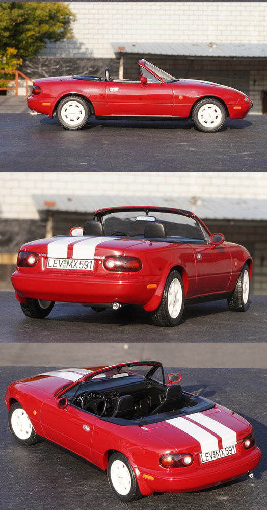 Original 1:18 NOREV Mazda MX5 1990 diecst Convertible Roadster Alloy car model for birthday gift, toys