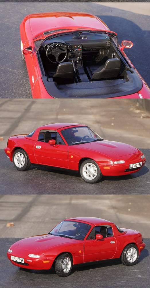 Original 1:18 NOREV Mazda MX5 1990 diecst Convertible Roadster Alloy car model for birthday gift, toys