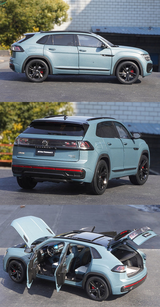 Original factory 1:18 SAIC Volkswagen all new Teramont X 2022 alloy simulation car model for sale