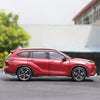 Original factory 1:18 TOYOTA CROWN KLUGER zinc alloy red car model for collection, gift