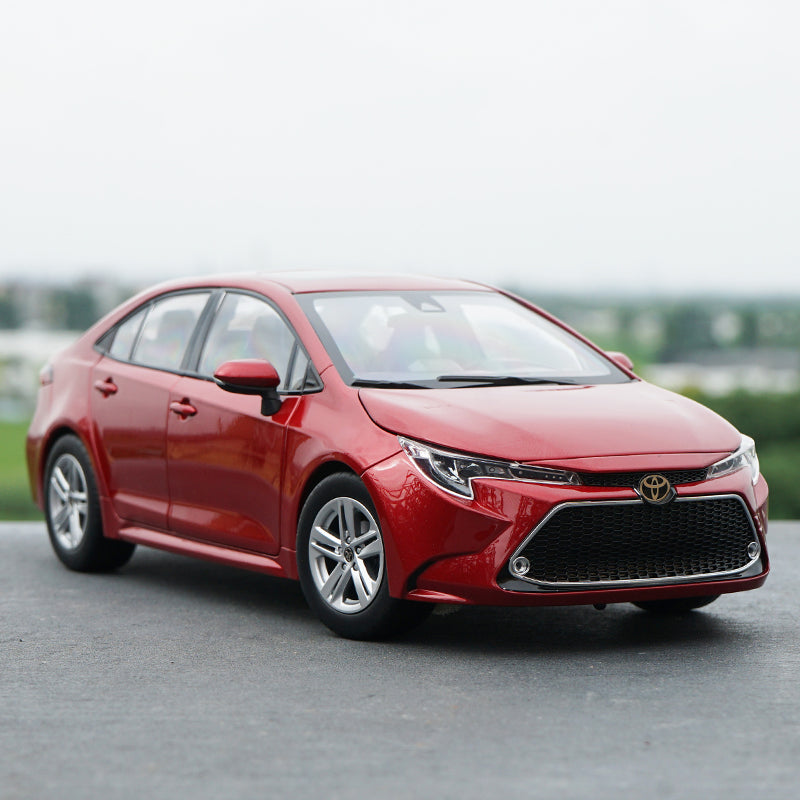 Hot sale authentic 1:18 Diecast Model for Toyota Corolla Levin 2019 White/Red Sedan Alloy Toy Car Miniature Collection Gifts