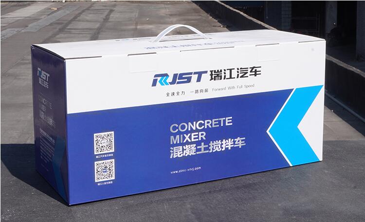 Original factory fast shipping 1:24 CIMC Ruijiang Alloy Concrete mixing truck scale model for gift