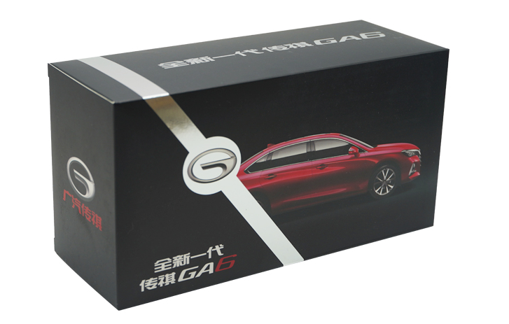 Original authentic GAC Trumpchi 1:24 GA6 2019 red diecast alloy scale car model for toy gift, promotional gift