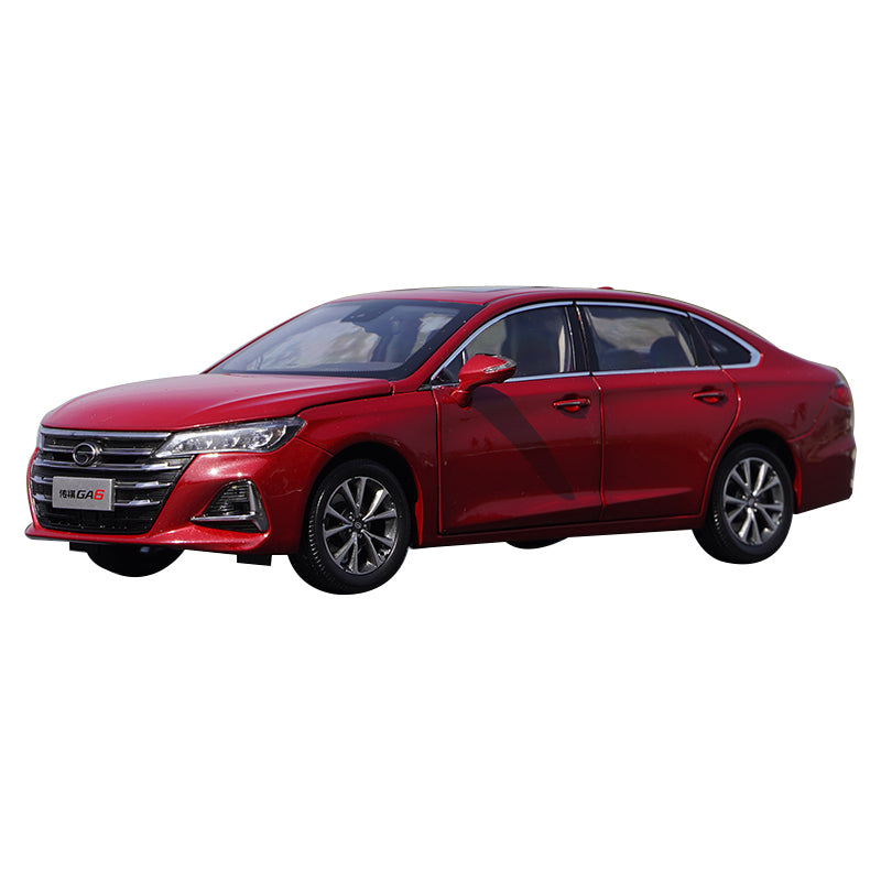 Original authentic GAC Trumpchi 1:24 GA6 2019 red diecast alloy scale car model for toy gift, promotional gift