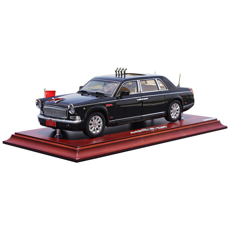 Original factory 1:24 Century Dragon Hongqi CA7600J 70th Aniversary diecast Parade alloy car model for gift,collection