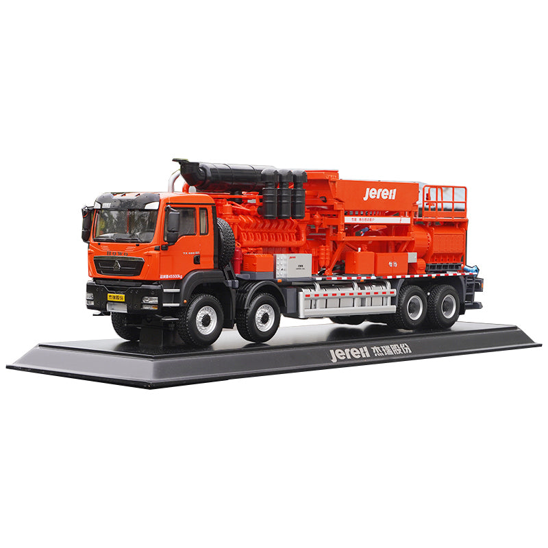 Original factory classic 1:30 Diecast Jerell oil operation transport vehicle truck model large Fracturing truck model for collection