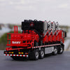 Original factory 1:32 SANY 2500 Diecast hydraulic fracturing truck model, oil operation truck, metal transport truck models for gift