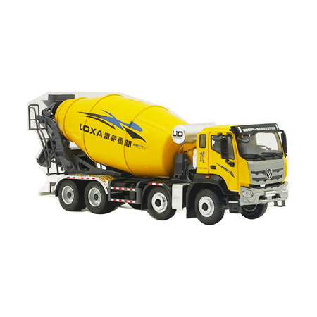 Collectiable 1:35 Foton star Xing xing diecast stirring truck model, LOXA 8*4 alloy cement mixer truck for gift
