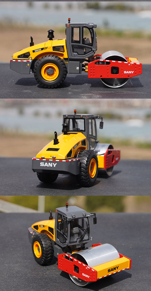 Original facotry 1:35 SANY SSR260 single-drum road roller alloy engineering vehicle model for toys, gift