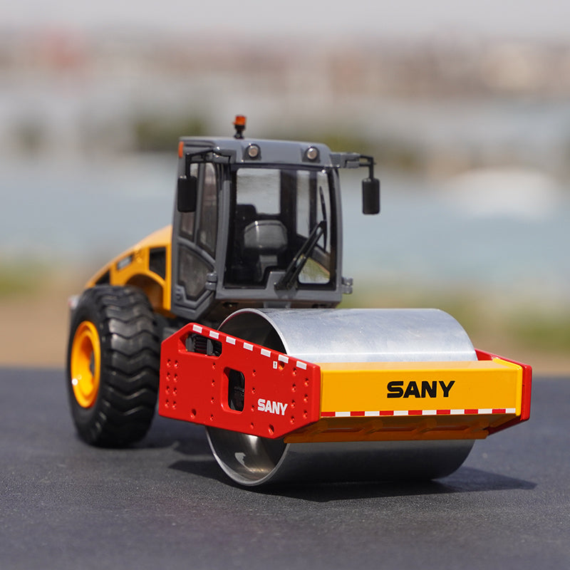 Original facotry 1:35 SANY SSR260 single-drum road roller alloy engineering vehicle model for toys, gift