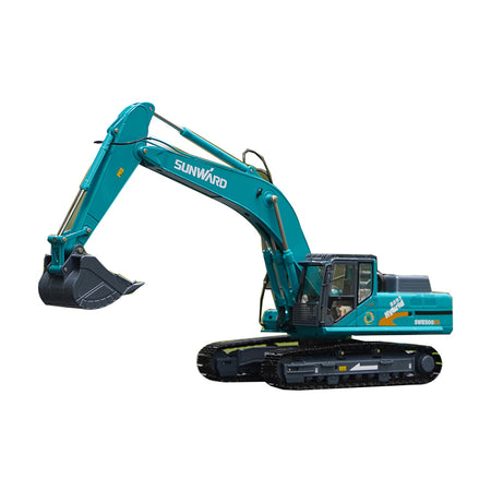 Original factory Blue 1:35 SUNWARD SWE500ES Large excavator alloy model for gift, collection