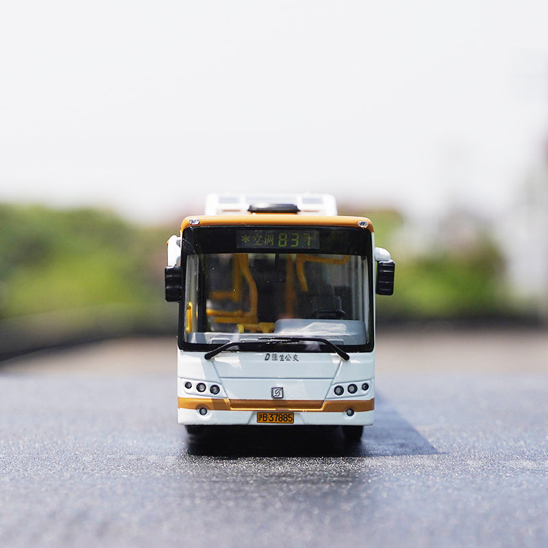 Original factory 1:42 Shanghai Shenwo diecast city bus model Shenwo Square model 6116HG alloy bus model for gift