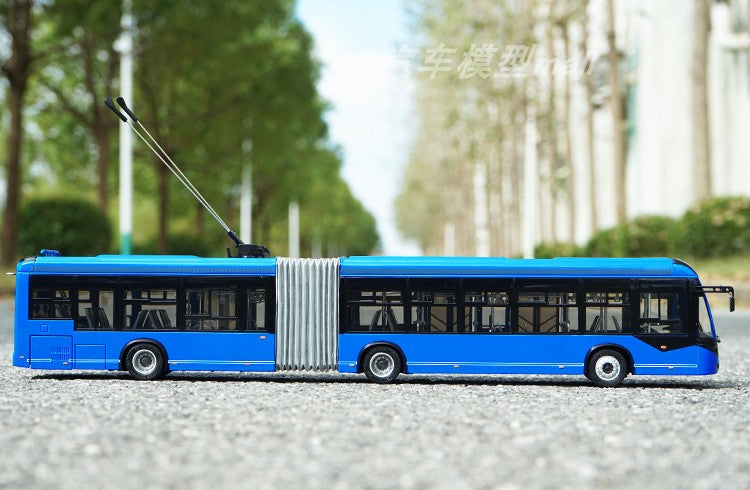 Authentic 1:42 Yutong ZK5180C diecast Trolley bus models BRT scale bus models for gift