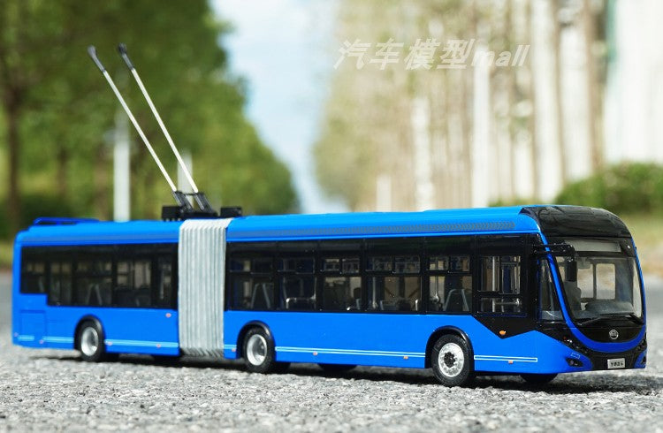 Authentic 1:42 Yutong ZK5180C diecast Trolley bus models BRT scale bus models for gift