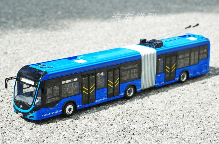 Authentic 1:42 Yutong ZK5180C diecast Trolley bus models BRT scale bus models for gift