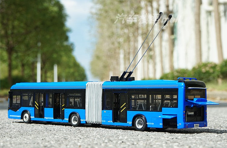 Authentic 1:42 Yutong ZK5180C diecast Trolley bus models BRT scale bus models for gift