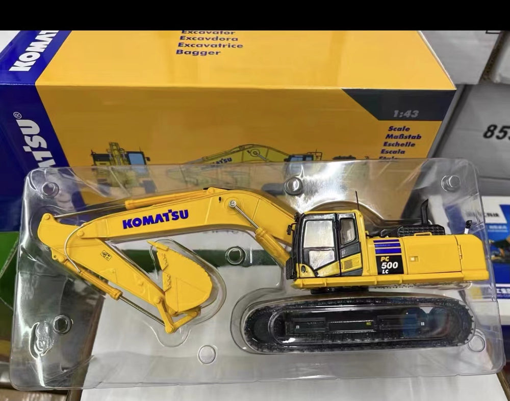 2021 new 1:43 Diecast scale KOMATSU PC500LC-10M0 Scale toy excavator model Hydraulic Alloy excavator vehicle model kits