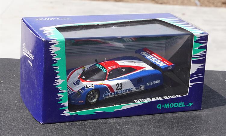 Collectiable 1:43 Kyosho Q-model NISSAN R89C Le Mans Diecast Rally car model for gift