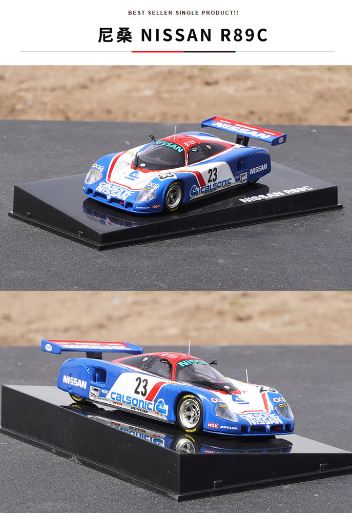 Collectiable 1:43 Kyosho Q-model NISSAN R89C Le Mans Diecast Rally car model for gift