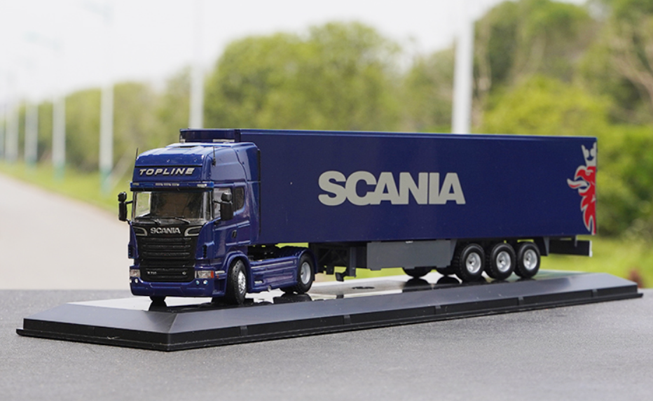 Original factory Diecast 1:50 SCANIA truck model alloy SCANIA R730 semi container European truck model for gift